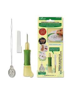 Outil de couture pour broderies - Punch needle Clover