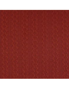 Tissu maille tricot jacquard - Cuivre 2
