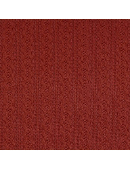 Tissu maille tricot jacquard - Cuivre