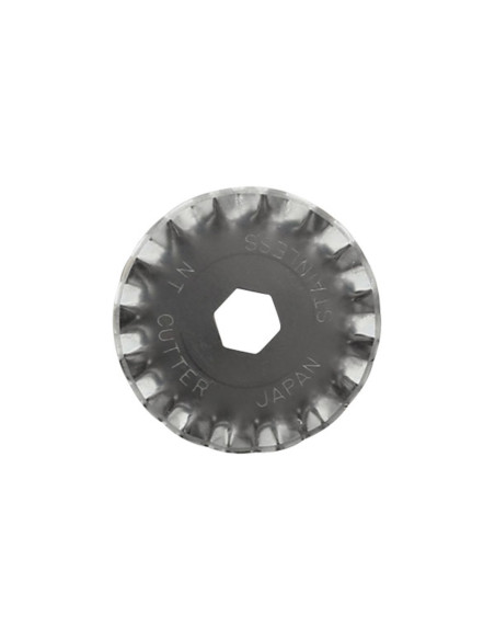2 lames de rechange festonnées pour cutter rétractable NT Cutter 28 mm
