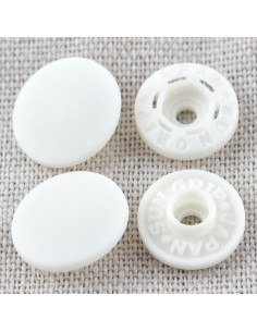 Boutons pression magiques sans pince 13 mm - Blanc 2