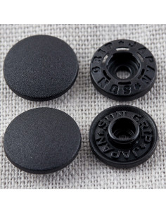 Boutons pression magiques sans pince 13 mm - Noir 2
