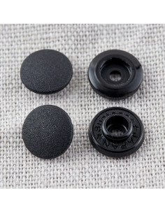 Boutons pression magiques sans pince 9 mm - Noir 2