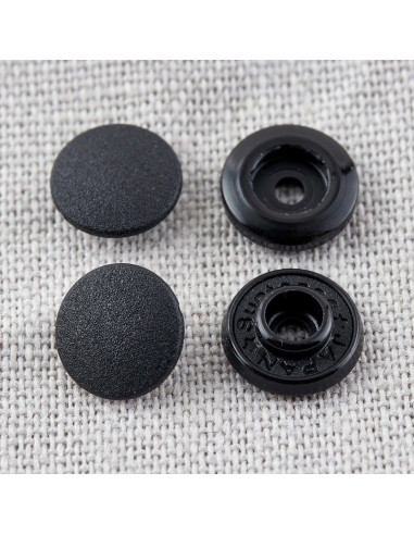 Boutons pression magiques sans pince 9 mm - Noir