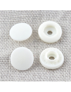 Boutons pression magiques sans pince 9 mm - Blanc 2