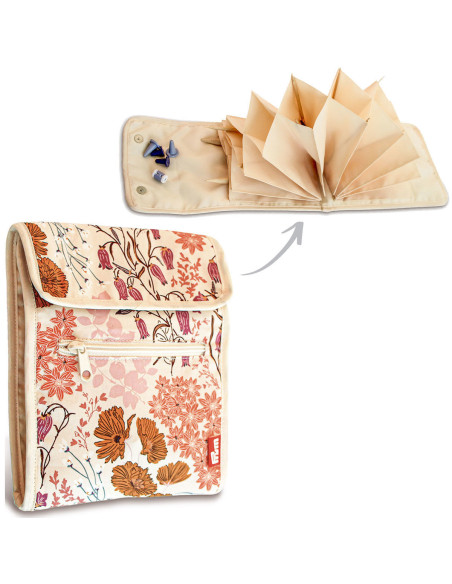 Trousse pour aiguilles à tricoter circulaires Bluebells