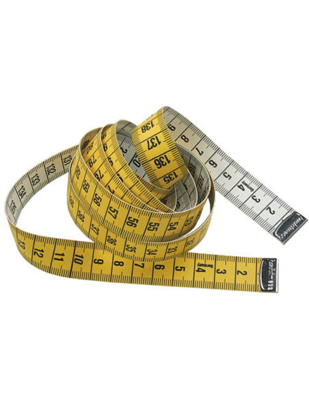 Mètre ruban couture jaune 150 cm