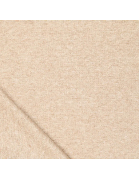 Tissu maille angora - Naturel