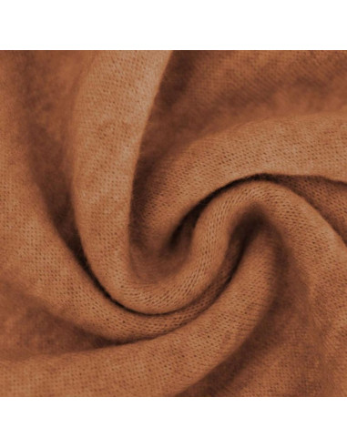 Tissu maille angora - Marron