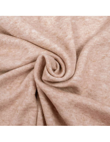 Tissu maille angora - Rose clair