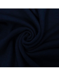 Tissu maille angora - Bleu marine