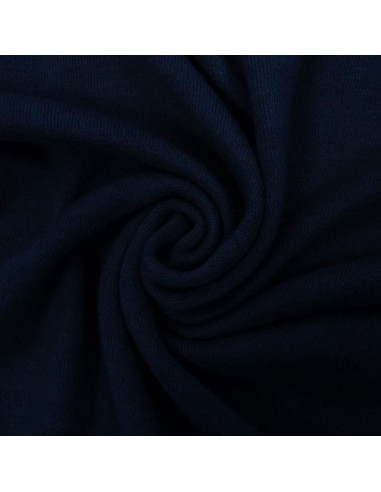 Tissu maille angora - Bleu marine