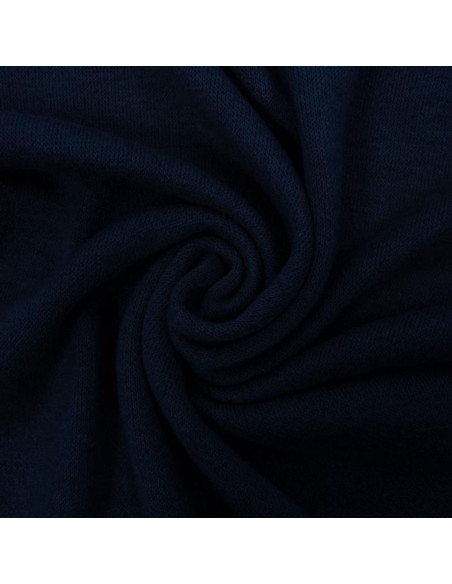 Tissu maille angora - Bleu marine
