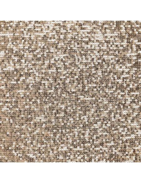 Tissu stretch sequins - Champagne