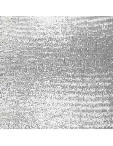 Tissu stretch sequins - Argent