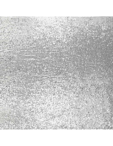 Tissu stretch sequins - Argent