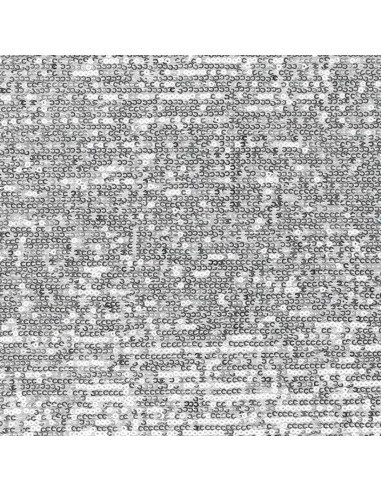 Tissu stretch sequins - Argent