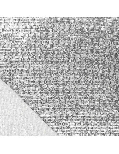Tissu stretch sequins - Argent