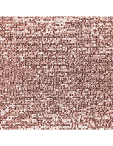 Tissu stretch sequins - Rose