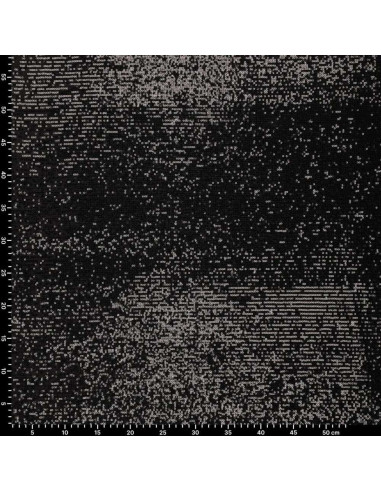 Tissu stretch sequins - Noir