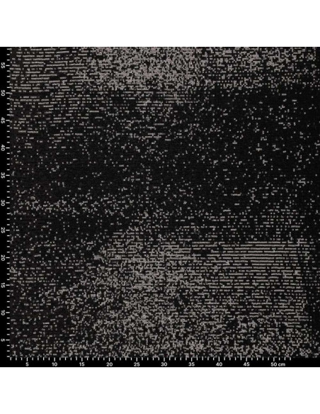 Tissu stretch sequins - Noir