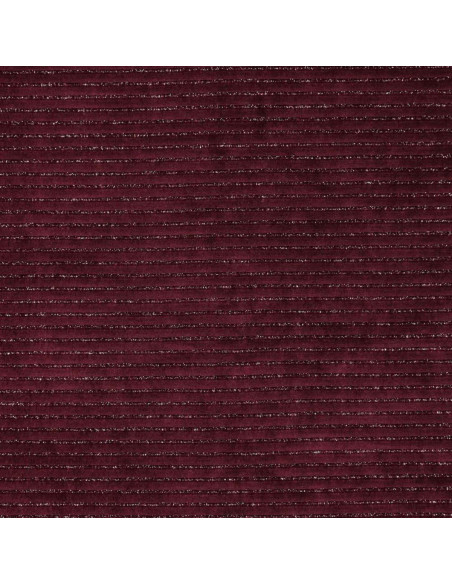 Tissu velours rayé lurex - Bordeaux