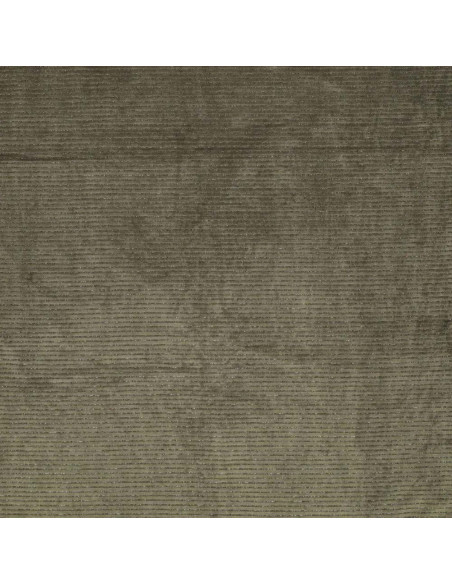 Tissu velours rayé lurex - Vert foncé