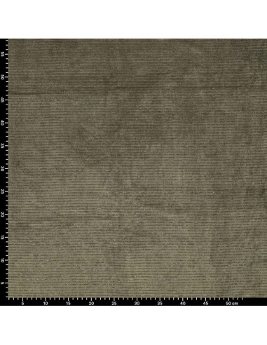 Tissu velours rayé lurex - Vert foncé