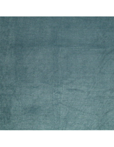 Tissu velours rayé lurex - Gris bleu