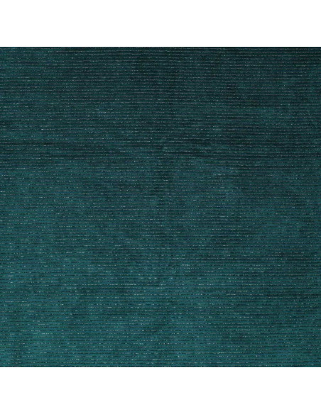 Tissu velours rayé lurex - Bleu pétrole