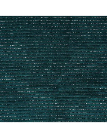 Tissu velours rayé lurex - Bleu pétrole