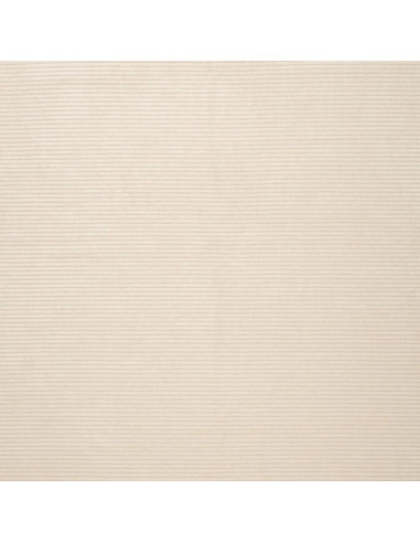 Tissu velours rayé lurex - Blanc cassé