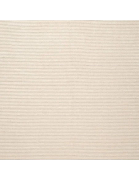 Tissu velours rayé lurex - Blanc cassé