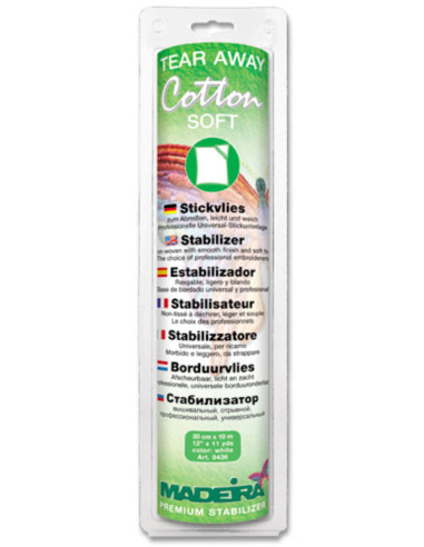 Stabilisateur à déchirer Cotton Soft - Blanc
