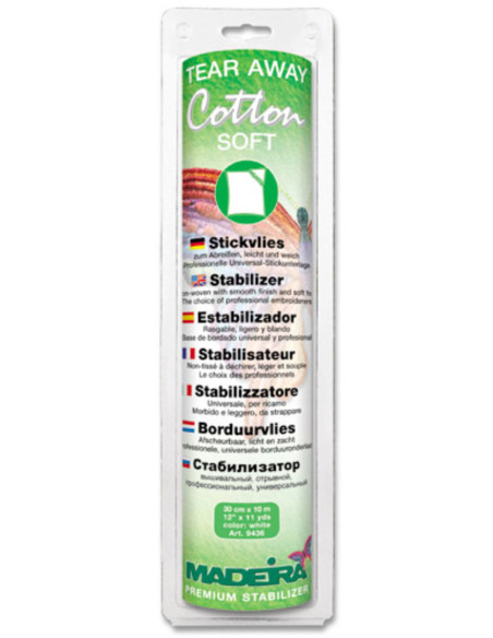Stabilisateur à déchirer Cotton Soft - Blanc