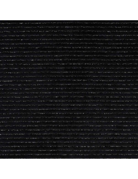Tissu velours rayé lurex - Noir