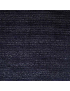 Tissu velours rayé lurex - Bleu marine 2
