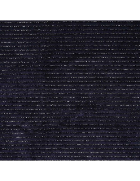 Tissu velours rayé lurex - Bleu marine