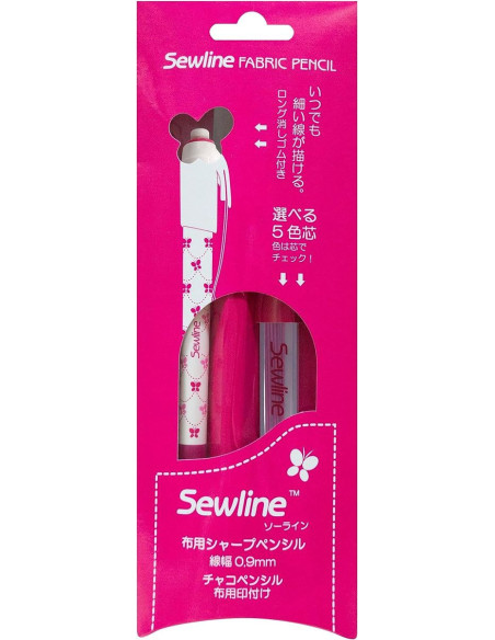 Crayon craie porte-mines extra-fin Sewline - Rose