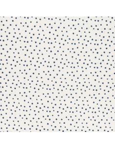 Tissu popeline de coton fantaisie - Étoile indigo 2