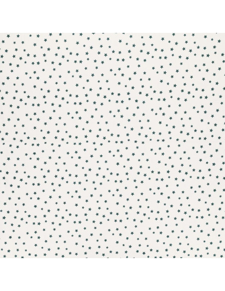 Tissu popeline de coton fantaisie - Étoile bleu