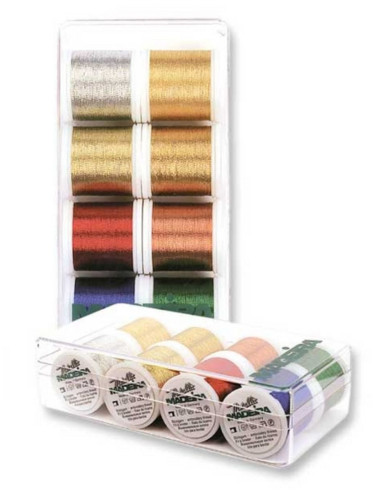 Mini boite de fils à broder Metallic Classic Madeira