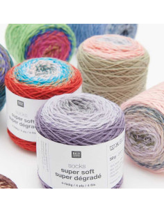 Laine à chaussettes Socks Super Soft Dégradé Rico Design