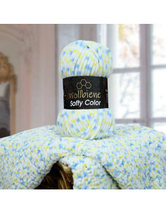 Fil chenille multicolore Softy Color Wollbiene
