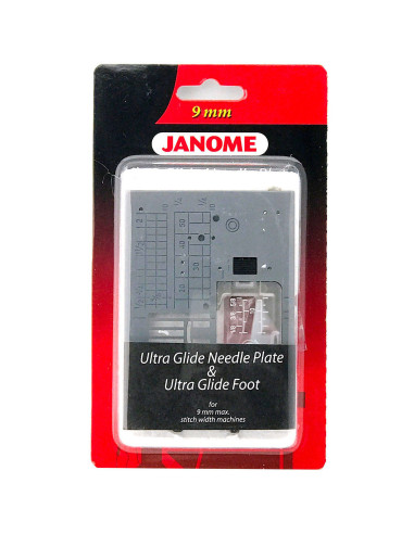 Kit pied Teflon et plaque à aiguilles ultra glisse Janome