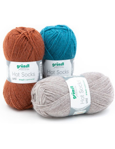 Laine à chaussettes Hot Socks uni 50 Gründl