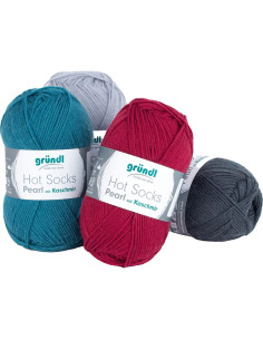 Laine à chaussettes Hot Socks Pearl uni Gründl
