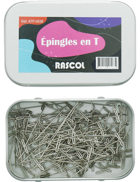 Boite de 150 épingles pour tricot en T Rascol