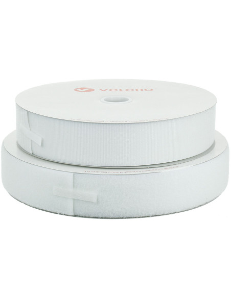 VELCRO® Brand à coudre blanc 50 mm de large rouleau de 25 mètres