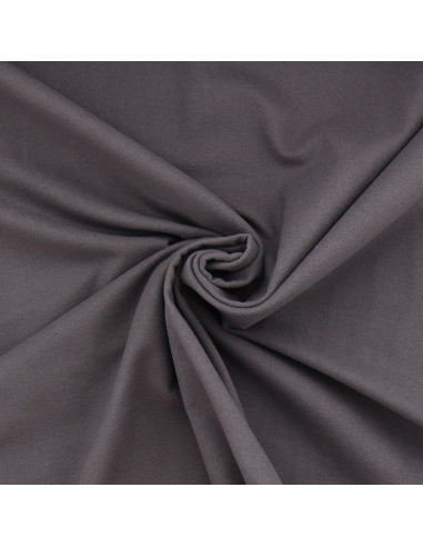 Tissu flanelle - Gris foncé